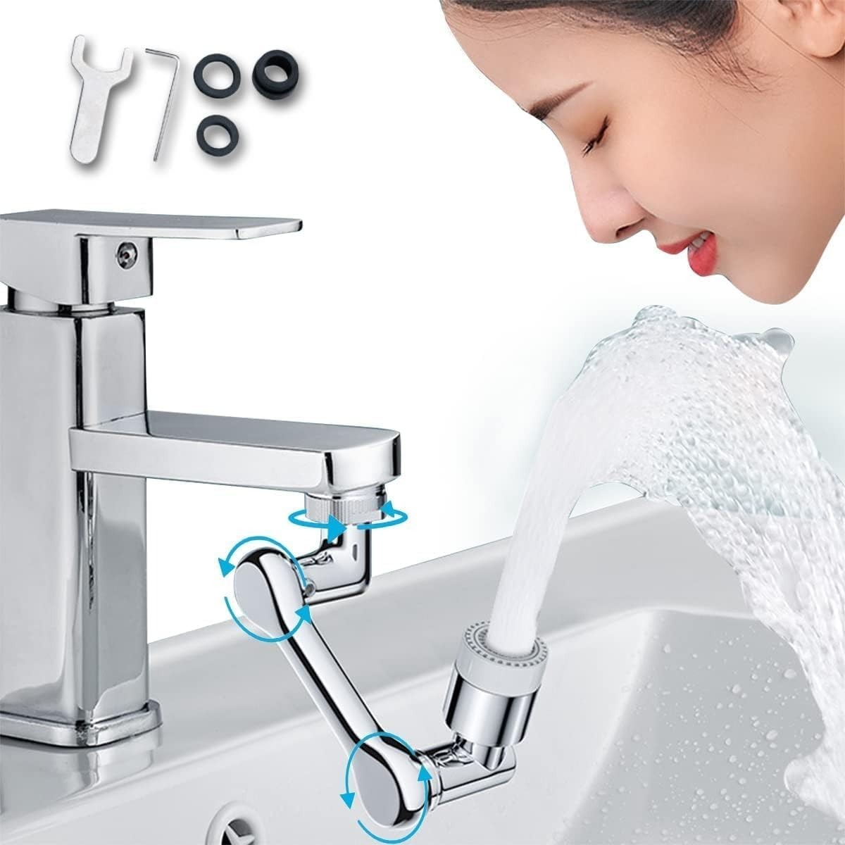 Grifo Multifuncional Giratorio x 2 UNDS